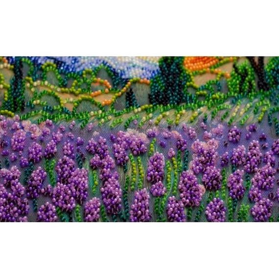 Набір-міді для вишивання бісером "Літні спогади" AMB-115 на натуральному полотні | Зображення 2