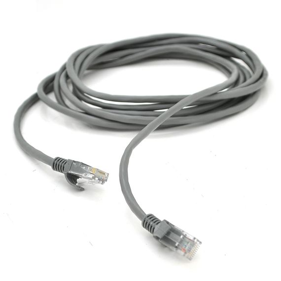 Патч-корд литий RITAR, CCA, UTP, RJ45, Cat.5e, 5m, сірий Q300