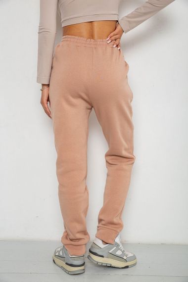 Спортивные штаны женские на флисе  -уценка, цвет бежевый, 238R57020-U-2 | Зображення 3