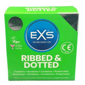 Презервативы 3 SZT. EXS RIBBED AND DOTTED sexstyle