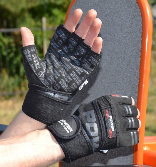 Рукавички для фітнесу Power System PS-2800 Power Grip (Black) XXL | Зображення 1