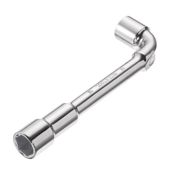 Ключ торцевий з отвором L-подібний 19 мм INTERTOOL HT-1619 | Зображення 2