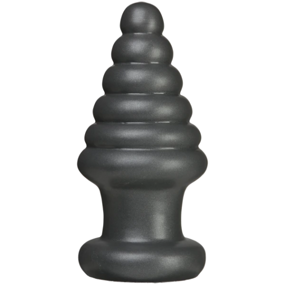 Анальна пробка для фістингу Doc Johnson American Bombshell Destroyer Gun Metal, діаметр 10,7 см