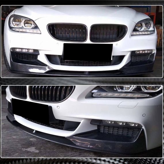 Накладка на передній бампер Lip V1 (для M-Sport, Карбон) для BMW 6 F12/F13/F06 2011-2018 рр | Зображення 3