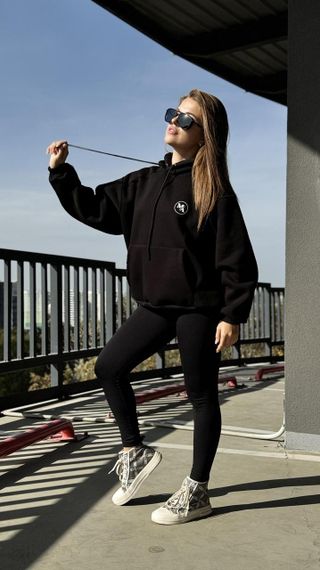 Худі мілітарі трон чорн | Зображення 1