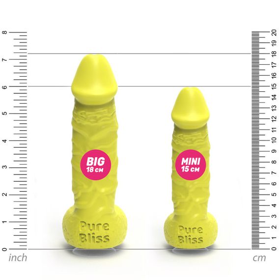 Крафтовое мыло-член с присоской Pure Bliss MINI Yellow, натуральное | Зображення 4