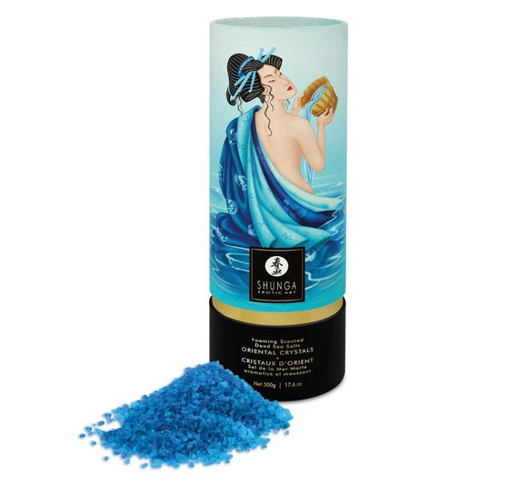 Пенящаяся соль для ванны Shunga Dead Sea salt Oriental Crystals — Ocean Temptations (500 г) | Зображення 1