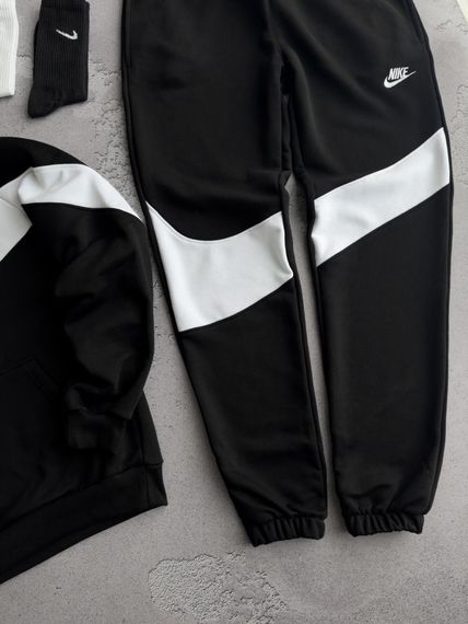 Костюм у стилі Nike з худі чорний | Зображення 2