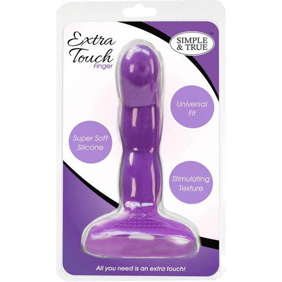 Насадка на палець Simple&True Extra Touch Finger Dong Purple Sex Aura | Зображення 4
