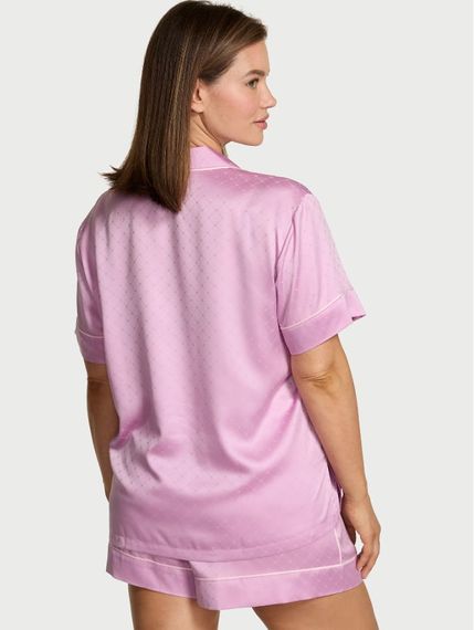 Пижама Victoria's Secret Signature Satin Heart Short Pajama Set (размер S) | Зображення 2