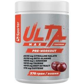 Передтренувальний комплекс Sporter Ulta Max Pre-Workout 370 г, вишня
