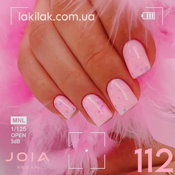 Гель-лак JOIA vegan 112, Cotton candy, light pink, 6 мл | Зображення 2