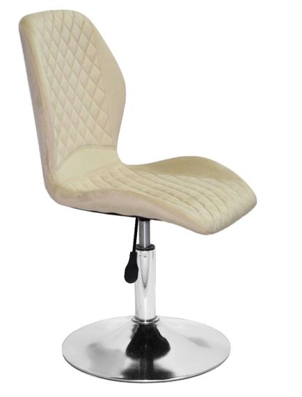 Поворотний стілець Fox CH-Base, на хромованому круглому диску Ø 385 мм із регулюванням висоти, м'яка оббивка | Зображення 7