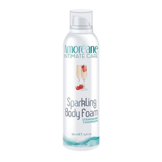 Пінка для тіла Amoreane Sparkling Body Foam Strawberry Champagne з ароматом, 150 мл Sex Aura