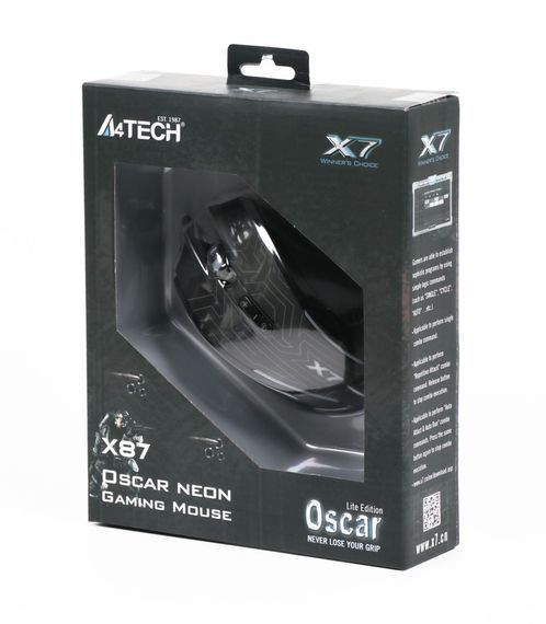 Миша ігрова  A4Tech X87 Oscar Neon, USB | Зображення 4