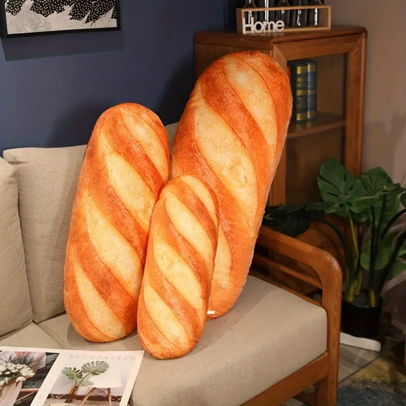 М'яка подушка Батон 81 см, велика іграшка батон для подорожей, роботи та відпочинку | Зображення 3