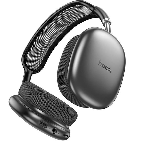 Безпровідні навушники HOCO W55 Plus, великі Bluetooth-навушники з мікрофоном, чорні | Зображення 1