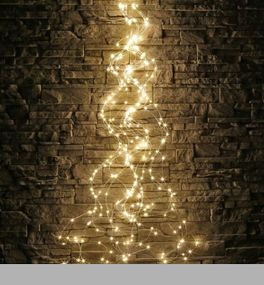 Гірлянда Кінський хвіст Роса 20 ниток по 2м 400 LED USB 8 режимів Теплий білий (47714-701_259)