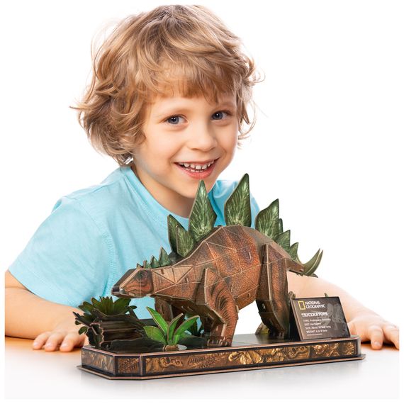 Пазл Cubic Fun 3D National Geographic Dino Стегозавр (DS1054h) | Зображення 3