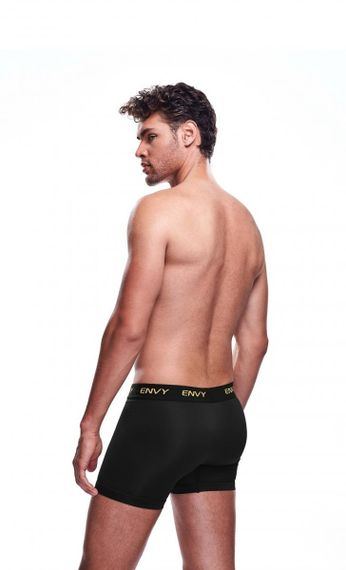 Мужские трусы шорты Envy, с сетчатой вставкой спереди, черные, S/M sexstyle | Зображення 2