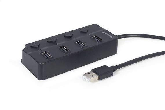 Хаб Gembird UHB-U2P4P-01 на 4 порти USB 2.0