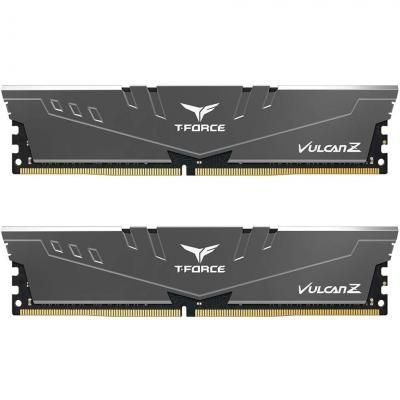 Модуль памяти для компьютера DDR4 16GB (2x8GB) 3200 MHz T-Force Vulcan Z Gray Team (TLZGD416G3200HC16CDC01)