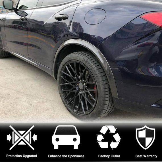 Карбоновые накладки на арки для Maserati Levante 2016- гг | Зображення 2