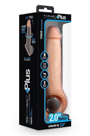 Реалістичний подовжувач пеніса Blush Performance Plus Thrive силіконовий Sex Aura | Зображення 8