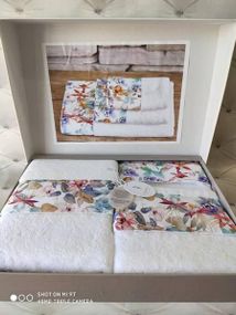 Полотенца подарочные 9520 Dantela vita Махра набор 3шт