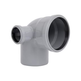 Коліно каналізаційне з відведенням TA Sewage 50х110х110, 90° (в ліво)
