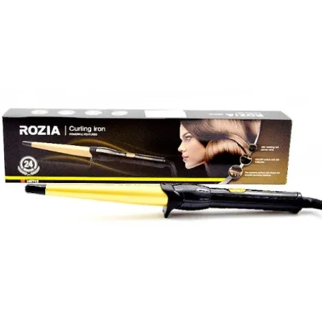 Тонкая мелкая плойка для афро кудрей Rozia HR-713 афро кудри конусной плойкой афрокудри | Зображення 3