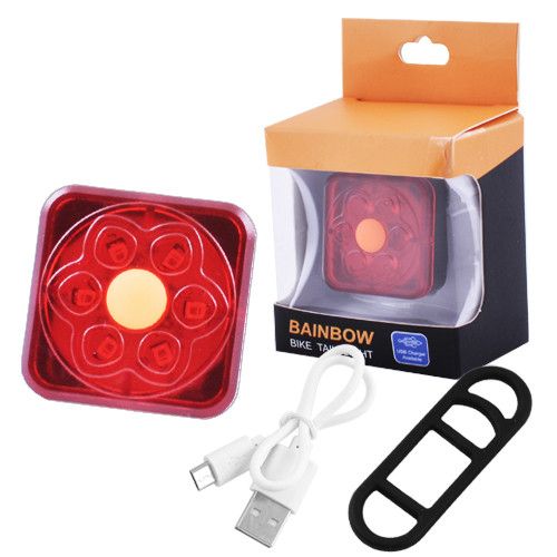 Велосипедный фонарь задний габаритный XFL-106 6 LED, micro USB, встроенный аккумулятор