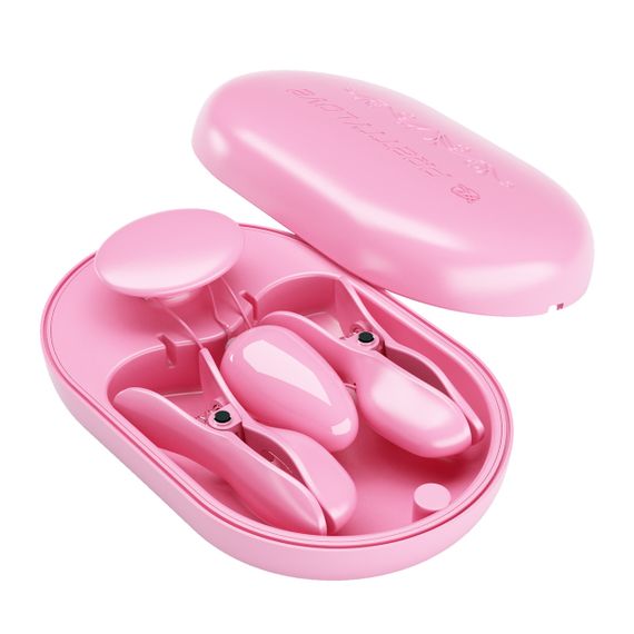 Затискачі для сосків Pretty Love Surprise Box з електростимуляцією, рожевий sexstyle | Зображення 2