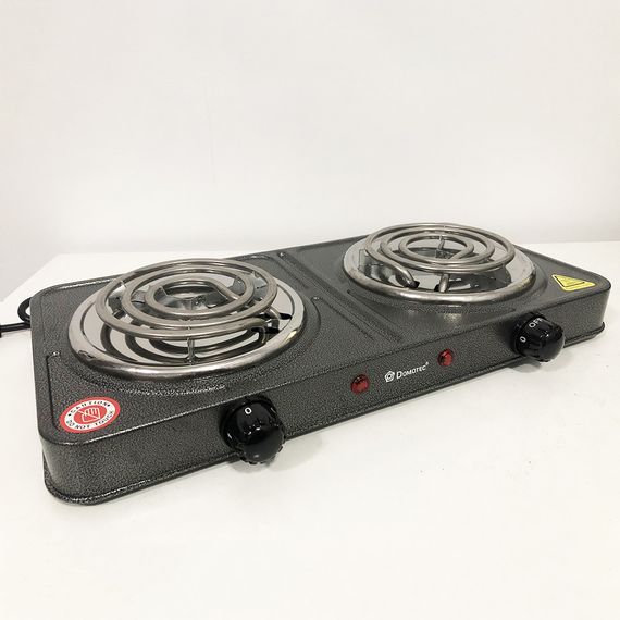 Плита домашняя Domotec MS-5802 | Комфорка электрическая | IX-990 Электроплита двойная | Зображення 4