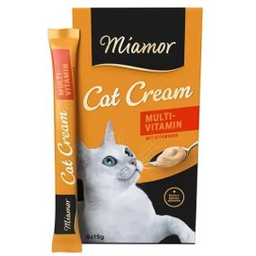 Жидкие лакомства для котов с витаминами Miamor Cream Multi-Vitamin, 15 гр х 6 шт