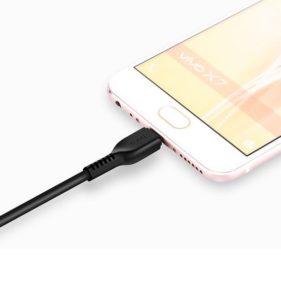 Дата кабель Hoco X20 Flash Micro USB Cable (3m) Чорний | Зображення 3
