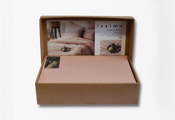 Постельное белье  Issimo Savanna Poplin 200 х 220 см Apricot | Зображення 6