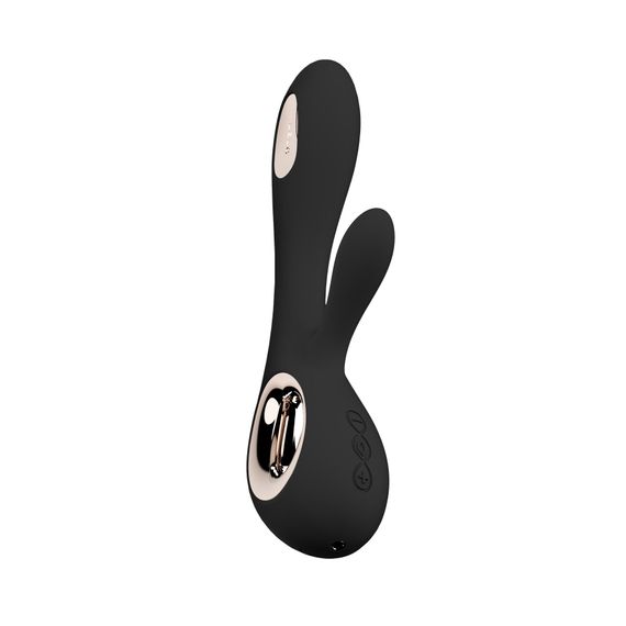 Вібратор-кролик LELO Soraya Wave Black, манливі рухи стовбура | Зображення 3