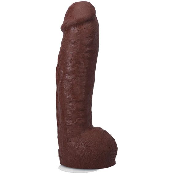 Фалоімітатор Doc Johnson The Realistic Cock ULTRASKYN - 12 Inch Hung with Balls Chocolate Sex Aura