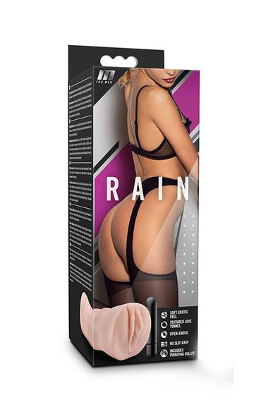 Мастурбатор-Вагіна з вібрацією M FOR MEN RAIN VANILLA, Flesh, 12.7см - 5дюйм. | Зображення 1