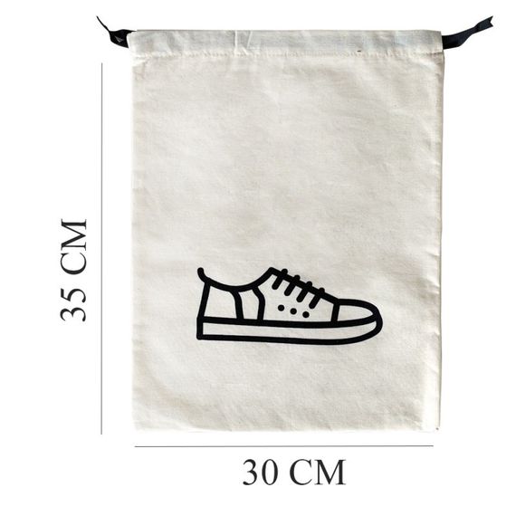 Мішок бавовняний для взуття 30х35 см Shoes (світлий) | Зображення 2