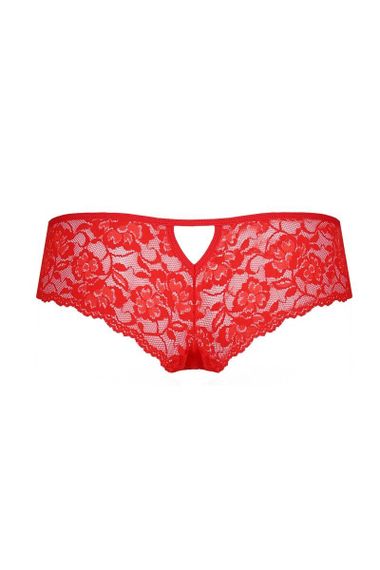 Трусики-бразиліана з квіткового мережива Passion Raja Thong, Червоний, День закоханих, 2XL, 3XL, 2XL/3XL, Великі розміри | Зображення 2