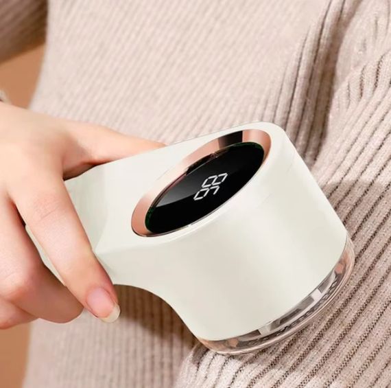 Машинка для удаления катышков shaver LY-950 с Type-C зарядкой, беспроводная, белая | Зображення 4