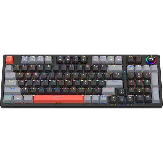 Клавіатура Xtrike ME GK-987 RGB Mechanical USB UA Black/Grey (GK-987GGRUA) | Зображення 2
