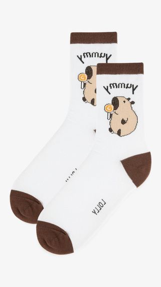Шкарпетки Yummy жіночі GENUA 36-38 Білий shop (2000999560965) | Зображення 1
