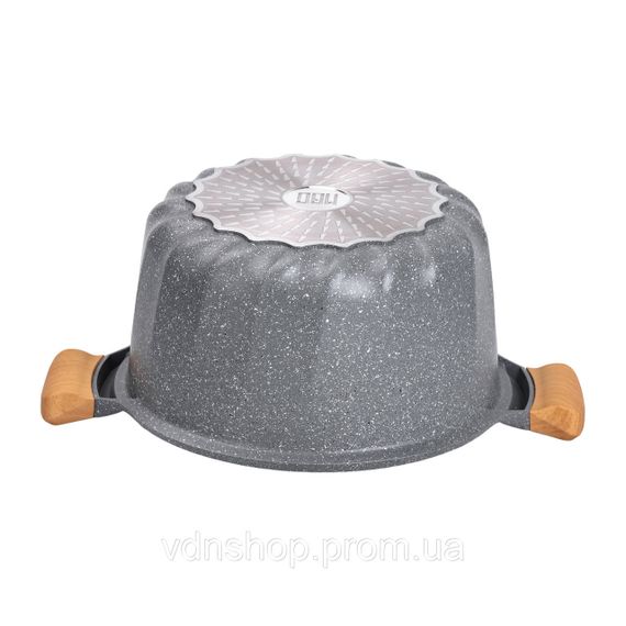 Велика алюмінієва каструля з кришкою, діаметр 28 см, з антипригарним покриттям, 8 літрів HP-4-434G | Зображення 2