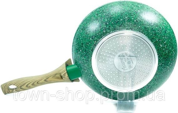 Сковорода-вок Fissman Malachite Ø24см с антипригарным покрытием EcoStone FN-AL-4314 | Зображення 3