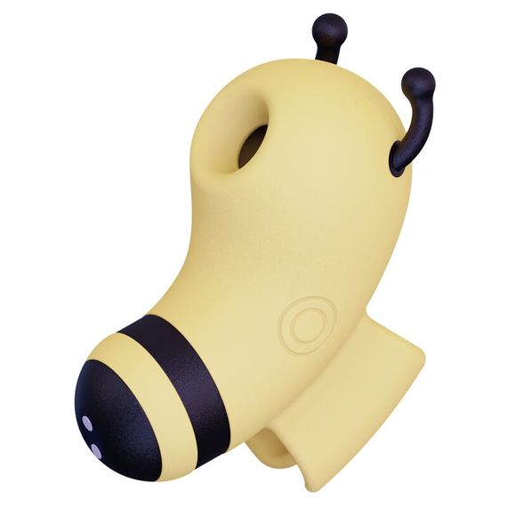 Вакуумный стимулятор с микротоками KISSTOY Beebe Yellow, на палец | Зображення 3