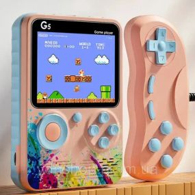 Портативная игровая консоль G5S+джойстик, 500 встроенных игр / Детская игровая приставка к телевизор
