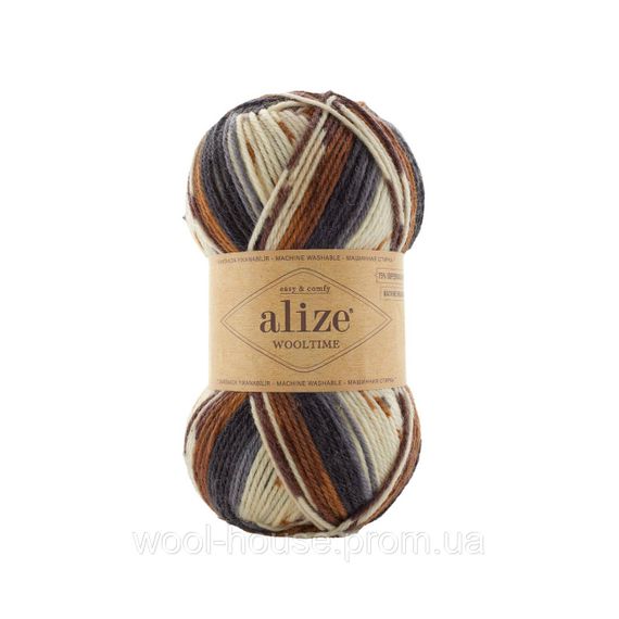 Шкарпеткова пряжа Alize Wooltime, 11024